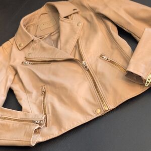 Blank NYC Tan Gold Jacket with Vintage Appeal